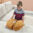 thumbnail image 6 of Happy Nappers: Pillow & Sleepy Sack: Large - Benny The Brown Bear - 66 x 30", 2-In-1: Plush Animal Opens To Sleeping Bag, Soft Play Character, Kids 7+, 6 of 9