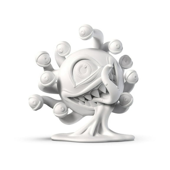 Kidrobot Dungeons & Dragons - Beholder 7" Resin Art Figure - Blank New