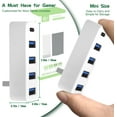 thumbnail image 7 of 5 Ports USB Hub for Xbox Series X|S, High Speed USB Hub Splitter Expansion Adapter for Xbox Series X|S Accessories, with 4 USB 2.0 Port + 1 Type C Port(White), 7 of 7