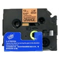 thumbnail image 2 of LM Tapes - 6/Pack Premium 1/2" Black Print on Bright Orange Label Compatible with TZe-B31 Tape comes with Free Tape Color/Size Guide for easy reordering., 2 of 2