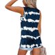 thumbnail image 3 of Playeras,Blusas y Tops,Ropa para Mujer Mujeres Tank Top Mujeres Casual Tie Dye Gradient Stripes Impresión Cuello en V Sin mangas Chaleco Camiseta Blusa Tops (Navy, M), 3 of 6