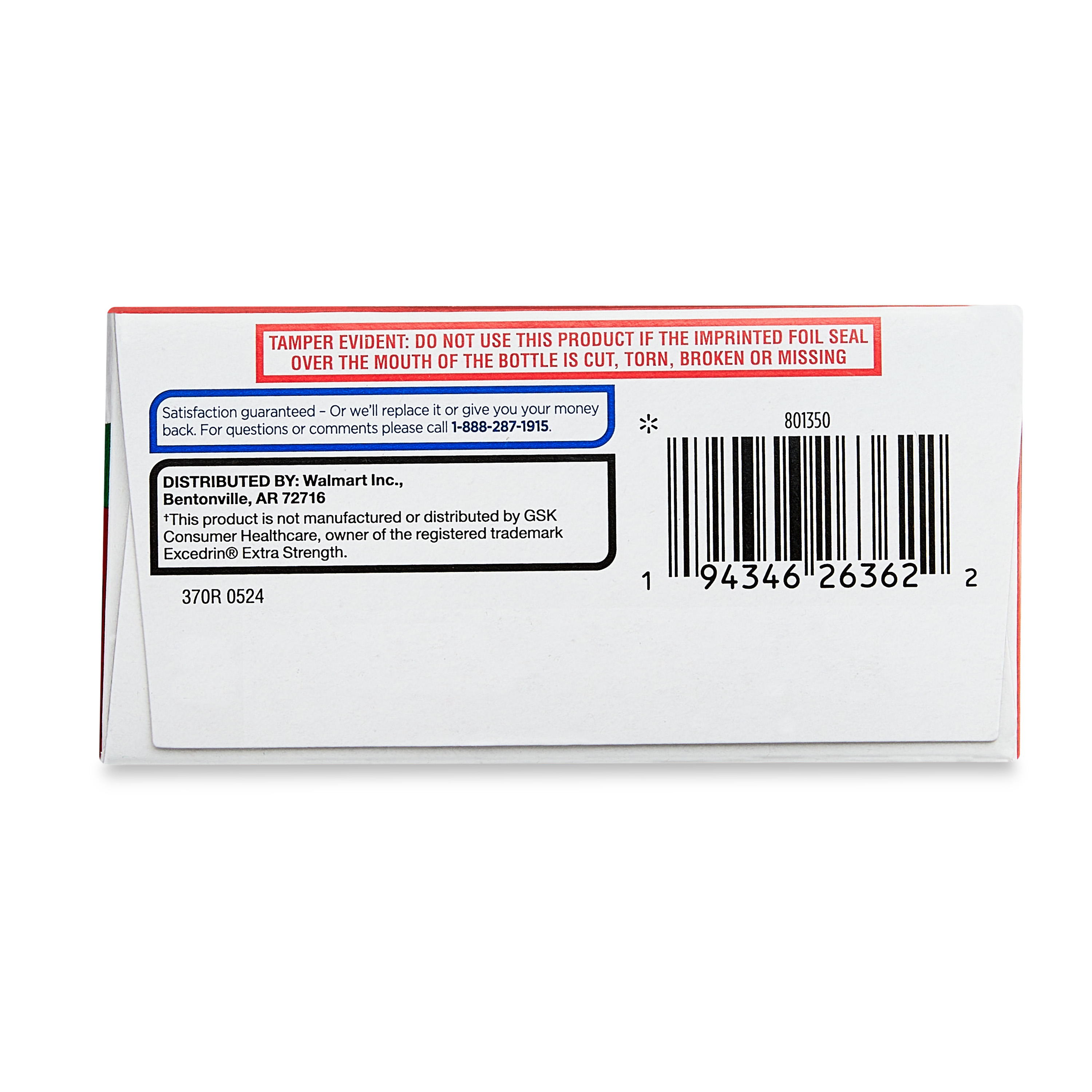 Equate Caplets de Alivio de Dolor de Cabeza de Fuerza Extra Acetaminofén, Aspirina y Cafeína, 200 unidades (2x100), Comparar con Ingredientes Activos de Excedrin® Caplets de Fuerza Extra 5