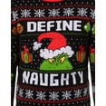 thumbnail image 3 of Dr. Seuss The Grinch Men's Define Naughty Fair Isle Holiday Ugly Christmas Sweater, 3 of 7