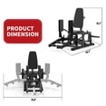 thumbnail image 3 of Home Gym Hip Abductor & Adductor Machine - 6-Level Adjustable Gear System (Black) - 4-Position Backrest - Professional Strength Training Equipment for Leg Workouts, 3 of 7