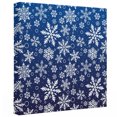 thumbnail image 2 of Ships Next Day Canvas Wall Art 16"x16", Blue Christmas Wood Framed Canvas Print Painting, Xmas Snowflake White Ready to Hang Picture Wall Decor for Home Bedroom Kitchen Office, 2 of 9