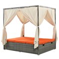 thumbnail image 3 of Adjustable Sun Bed With Curtain in 3 Colors 12AAO, 3 of 9