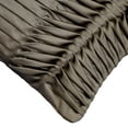 thumbnail image 2 of The HomeCentric Cushion Cover, Decorative Charcoal Gray Pack of 2, 18"x18" (45x45 cm) Throw Pillow Covers, Satin & Pintucks Throw Pillows For Sofa, Solid Color Halloween Decorations - Gray Scale, 2 of 3