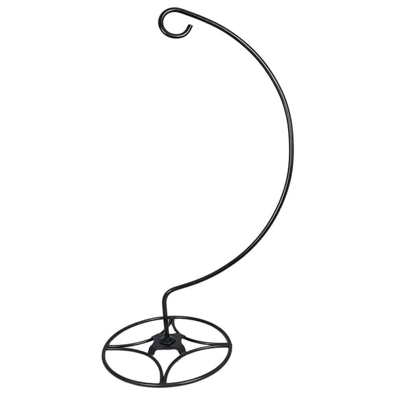 Ashman 44 In Shepard's Hook, Bird Cage, Outdoor Flower Basket Stand, Black