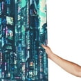 thumbnail image 6 of Cyberpunk Art Pattern Shower Curtain, Fantasy City Waterproof Bath Curtains for Bathroom Decorations, 72 x 72 inches, 6 of 7