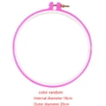 thumbnail image 2 of Maoww 1pc Plastic Embroidery Hoop Sugar Color Embroidery Hoops Plastic Circle Cross Stitch Ring Tools Color Random, 2 of 9
