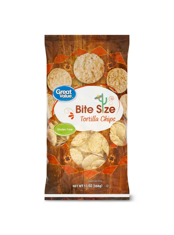 Great Value Bite Size Tortilla Chips, 13 oz