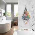 thumbnail image 2 of Yayeee 100% Cotton Hand Towels for Bathroom 16" x 28" Soft Absorbent Kitchen Towel, Dark Floral, 2 of 7