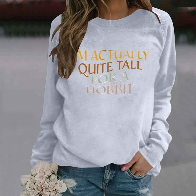 Mode Femme Décontractée Couleur Unie Ample Manches Longues Imprimé Lettre Col Rond Chandail à Capuchon Haut Bas Femmes Juniors Chandails en Molleton Surdimensionnés Veste Tricotée Femmes Habillé Mignon Automne Chandail à Capuchon Français plus Court