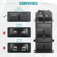 thumbnail image 4 of Interruptor de ventanilla eléctrica Unique Bargains para Honda Accord 2008 2009 2010 2011 2012 negro, 4 of 8