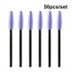 thumbnail image 5 of Seitruly 50 piezas cepillo de pestañas desechables varitas de nailon para rímel aplicador portátil cepillos de cejas Stick Styling negro luz púrpura Type3 NO3 Seitruly CE011828-11B, 5 of 6