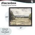thumbnail image 4 of Stupell Industries Farmhouse Muted Mountain Meadow Black Floating Frame Canvas Art, 31 x 25, by Riley B, 4 of 8