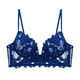 thumbnail image 1 of Ropa interior de encaje bordado con escote en V profundo sexy europeo y americano para mujer, sujetador de traje con fruncido pequeño y pecho grande ultrafino, 1 of 5