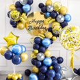 thumbnail image 3 of Royal Prince Baby Shower Decorations Balloon Garland Kit Blue and Gold Baby Shower Backdrop Photography for Boys Girls Little Prince Baby Shower Birthday Party Supplies, 3 of 11