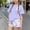 Purple, variant on DJDLJWCJ Teen Girls 2 Piece Outfit Girls Casual Graphic T Shirt and Elastic Waist Shorts Clothing Set Blue Size 14