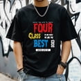 thumbnail image 3 of Men's T Shirts Large Tee New trendy Sports Shirt Round Neck Patterned Tee Loose Classic Style 2XL, 3 of 4
