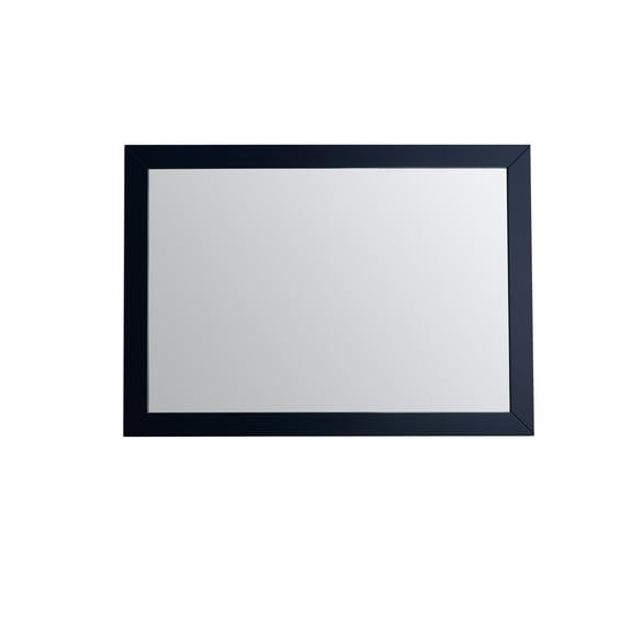 eviva Acclaim 42" x 30" Rectangular Blue Wooden Framed Mirror