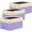 Lavender, variant on 3 Pack Fabric Storage Bins for Shelves, Linen Storage Baskets for Organizing, Decorative Closet Bins for Clothes, Home (Lavender, 12"x8"x8")