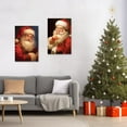 thumbnail image 4 of ZHONGYUTONG Santa Claus Secret Canvas Wall Art Christmas Picture Prints New Year Poster (16"x24"), 4 of 6