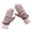 Pink, variant on 1 Pair Full Finger Bow Decoration Coral Fleece Lining Elastic Thickened Fashion Gloves Autumn Winter Fluffy Cuffs Touch Screen Thermal Gloves Hand Protect Cover,Coffee