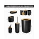 thumbnail image 5 of Juego  Xtellar De Baño Negro Accesorios Kit 8 Pzs Completo Bambú Set Color Negro, 5 of 5