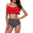 thumbnail image 2 of Girls Swimsuit High Waisted Two Pieces Bikini Set Swimwear Bathing Suits, 2 of 7