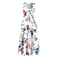thumbnail image 5 of VBVC Women's Floral V-Neck Sleeveless Maxi Dress,Button Detail Loose Flowy Dress For Women,Ladies' Casual Patriotic Summer Sundress with Pockets,Multicolor,S-3XL, 5 of 8