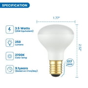 Great Value Dimmable R14 LED Directional Floodlight, 3.5W (25W Equivalent) E17 Base, Soft White 2 PK