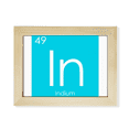 thumbnail image 1 of Chestry Elements Period Table Poor Metals Indium In Desktop Photo Frame Picture Art Decoration Painting 6x8 inch, 1 of 3