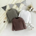 thumbnail image 4 of Chenyin Baby Girls Boys Knit Sweater Toddler Cotton Pullover Knit Tops Spring Fall Crewneck Long Sleeve Jumper for Unisex 12 Months -5 Years, 4 of 9
