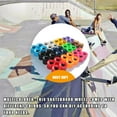 thumbnail image 4 of Soidarity Paquete de 4 ruedas de monopatín Accesorios mejorados multicolores Equipo deportivo Artesanía Skate Skate Ropa Deportiva, Zapatos Violeta Soidarity OD025323-03, 4 of 6