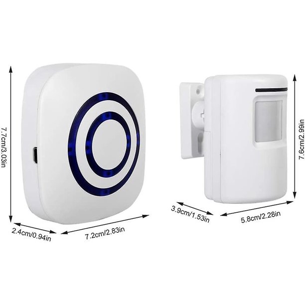 Timbre inalámbrico Alarma Detector de movimiento de seguridad Sensor de puerta para el hogar con receptor y sensor Eu Plug Banban