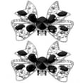 thumbnail image 2 of MasteelfCA 1 Pair Women Shoe Clips Bow Rhinestone Shoe Clips Wedding Bride Shoe Charm Accessories for High Heels, 2 of 9