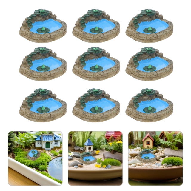 FOMIYES 10Ud Pequeño Para Dioramas Y De Hadas Con En Resina