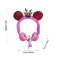 thumbnail image 3 of Christmas Animation Jewelry With Cute Corporeal Head Accessories Wapiti Elderly Moggie Partner Earphones Head Mounted Wired Model Leather Material, 3 of 6