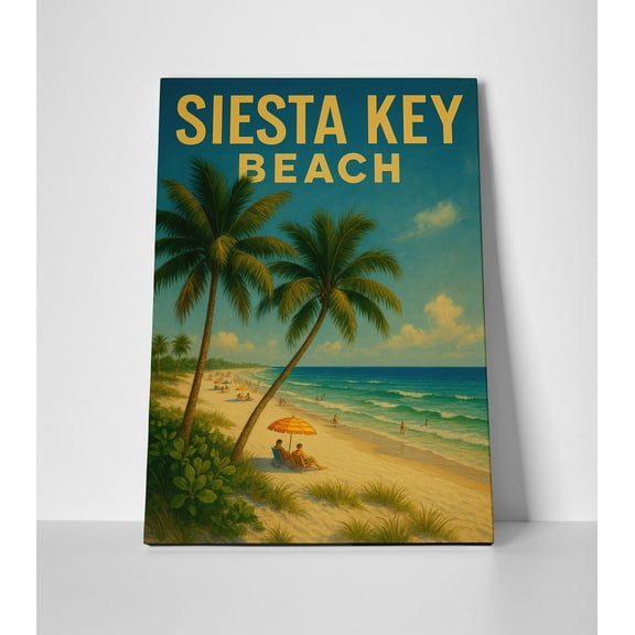 Siesta Key Beach Poster or Wrapped Canvas