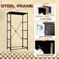 thumbnail image 4 of Animal Dresser for Bedroom with 4 Storage Drawers 3D Animal Cows Holstein Cow Half Dutch Door Wooden Planks Dark Dressers Chest of Drawers Steel Framed Fabric Closet Organizers for Nursery Entryway, 4 of 8