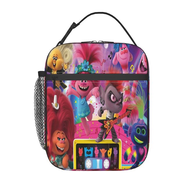Bolsa para el almuerzo Trolls World Tour, bonita bolsa para el almuerzo con aislamiento, lonchera reutilizable, bolsa térmica para el almuerzo, bolsa para picnic, viajes al aire libre