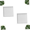 thumbnail image 3 of FUTUREORYY 2Pcs Storage Box White Wood Cube Storage Bins for Desk Organisation Desktop Accessories Home Use, 3 of 8