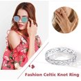 thumbnail image 5 of Silvora Vintage 925 Sterling SIlver Rings for Women Celtic Knot Eternity Band Ring Birthday Christmas Valentines Jewelry Gift, Size 7, 5 of 8