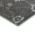 thumbnail image 4 of Addison Rugs Mayfield Washable Transitional Open Field,ornate Gray Round Rug, 8' x 8', 4 of 5