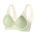 thumbnail image 5 of ZSQDM Womens Bras Womens Wireless Bra Super Gather Bra Anti Sagging Breasts Support Pushup Lifting Bras For Older Women Green M, 5 of 5
