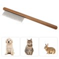thumbnail image 4 of Cat and Dog Comb Pet Dog Grooming Comb Single Row Design Easy To Clean Wood for Cats ANGGREK Otros, 4 of 8