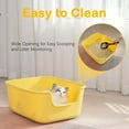 thumbnail image 4 of Large  Litter Box with High Sides, Boxes for Indoor Cats, Litter Pan for Kitty,Litter Box with Low Entry,Easy to Clean,Anti-Splashing (White), 4 of 7