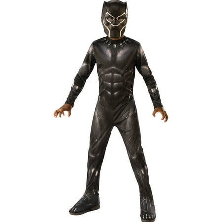 Marvel Black Panther Child Deluxe Boys Halloween (Best Father Son Halloween Costumes)