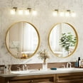 thumbnail image 2 of Anyrose 24" Round Bathroom Mirror Deep Frame Wall Vanity Mirror,Gold, 2 of 5